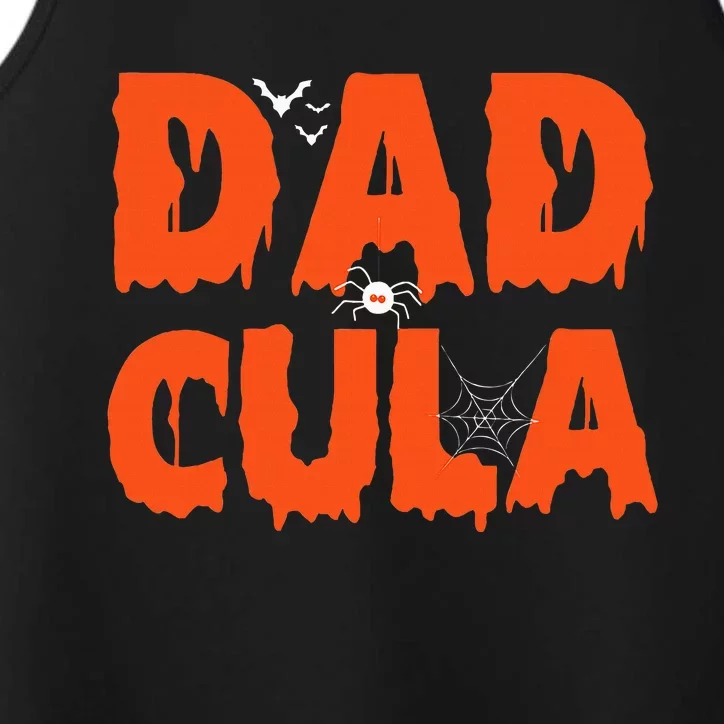 Funny Dadcula Halloween Dad Dracula Costume Momster matching Performance Tank