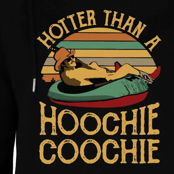 Funny Daddy Hotter Than A Hoochie Coochie Womens Funnel Neck Pullover Hood