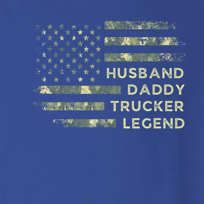 Fathers Day Husband Dad Trucker Legend 4th Of July Trucking Gift Toddler Long Sleeve Shirt