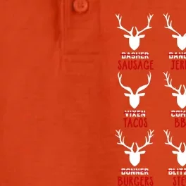 Funny Deer Hunting Hunters All Of Santa's Reindeer Funny Gift Dry Zone Grid Performance Polo