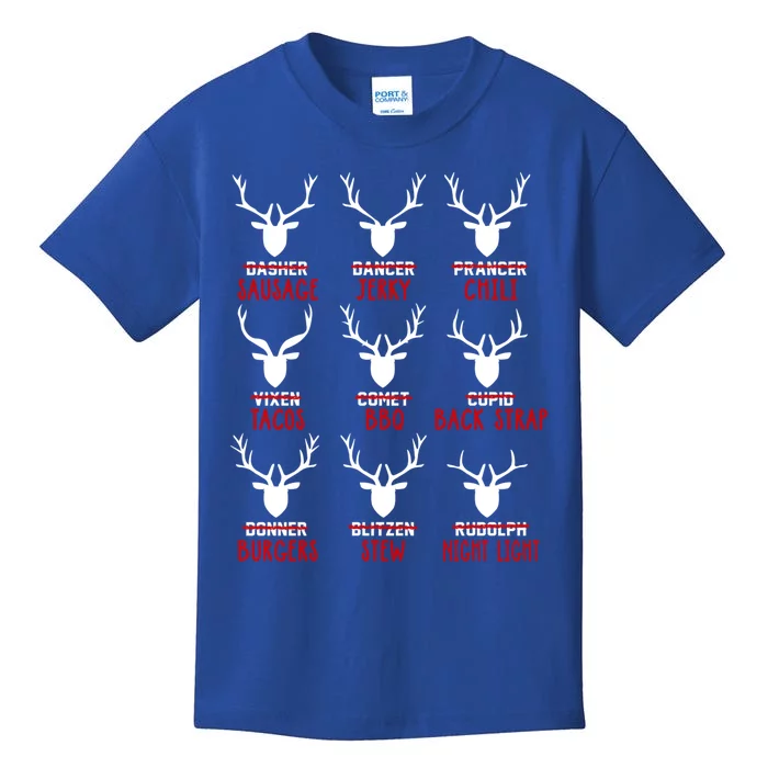 Funny Deer Hunting Hunters All Of Santa's Reindeer Funny Gift Kids T-Shirt