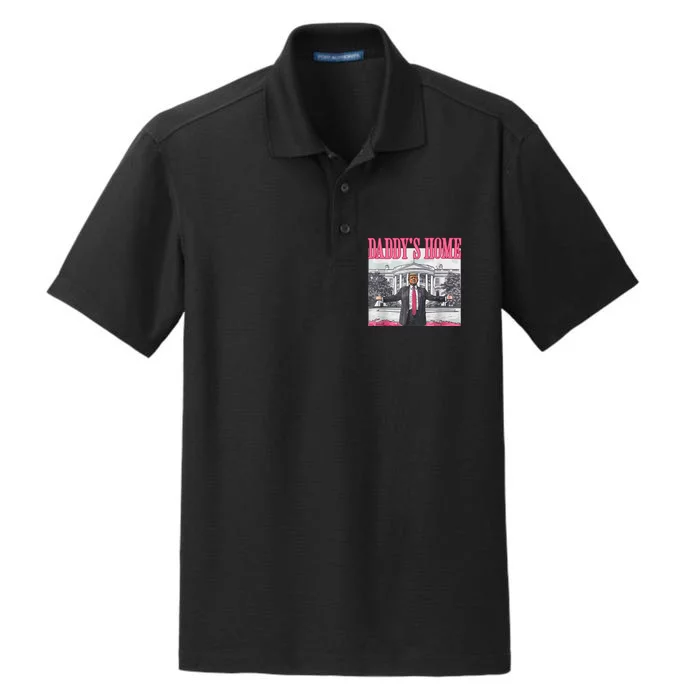 Funny Daddys Home 2024 Take America Back 2024 Dry Zone Grid Performance Polo