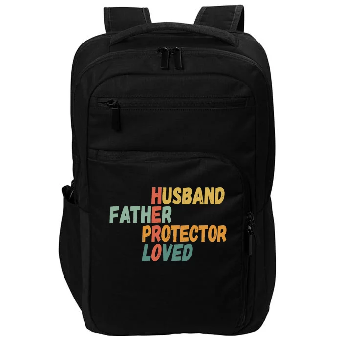 Father's Day Husband Father Protector Hero Loved - Dad Impact Tech Backpack