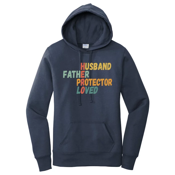 Father's Day Husband Father Protector Hero Loved - Dad Women's Pullover Hoodie