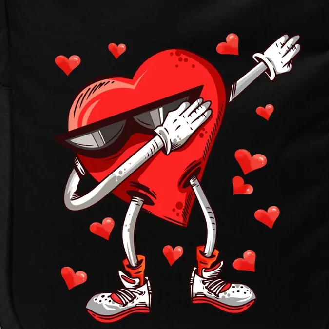 Funny Dabbing Heart Love Dab Dance Valentine's Day Gift Impact Tech Backpack