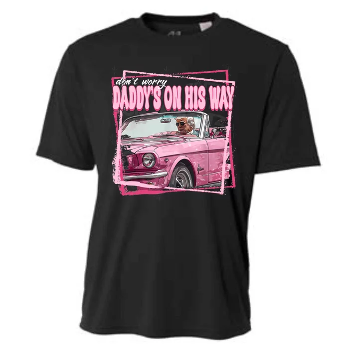 Funny DaddyS Home Trump Pink 2024 Take America Back 2024 Cooling Performance Crew T-Shirt