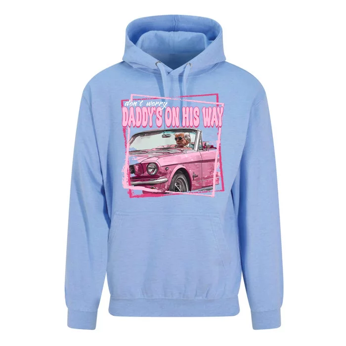 Funny DaddyS Home Trump Pink 2024 Take America Back 2024 Unisex Surf Hoodie