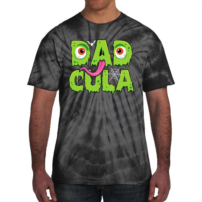 Funny Dadcula Halloween Dad Costume For Men Family Matching Tie-Dye T-Shirt