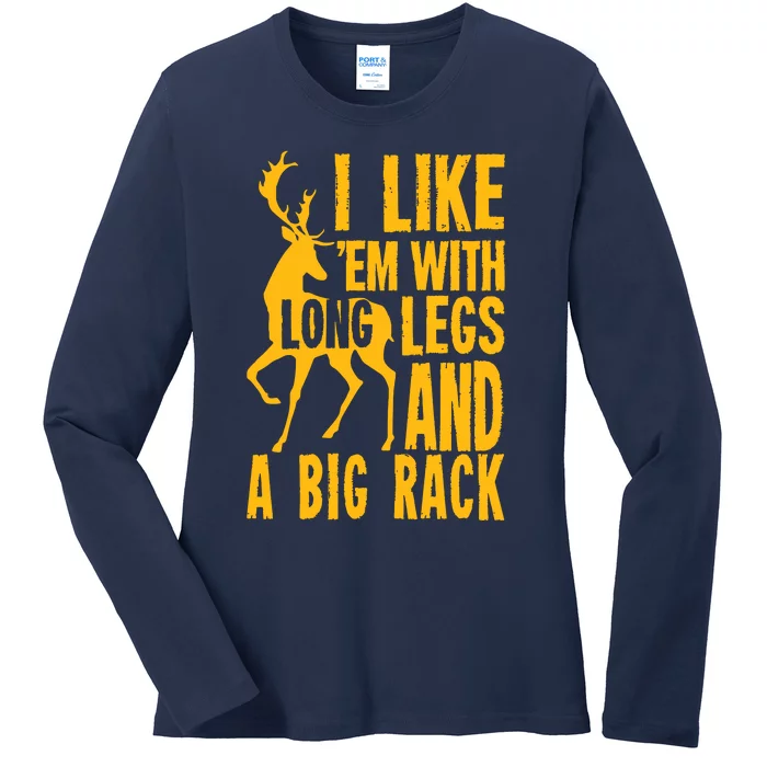 Funny Deer Hunting Quote Gift For Hunters Ladies Long Sleeve Shirt