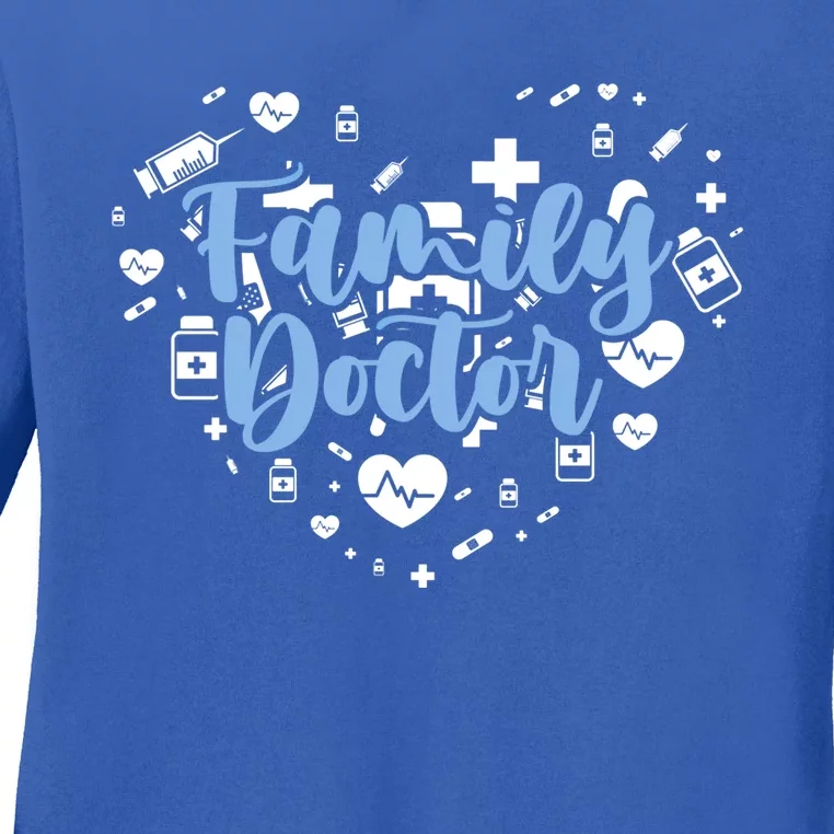 Family Doctor Heart Medicine Therapist Physician Hospital Gift Ladies Long Sleeve Shirt