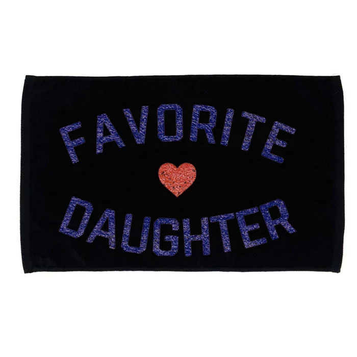 Favorite Daughter Heart Distressed Vintage Faded Classic Cool Gift Microfiber Hand Towel