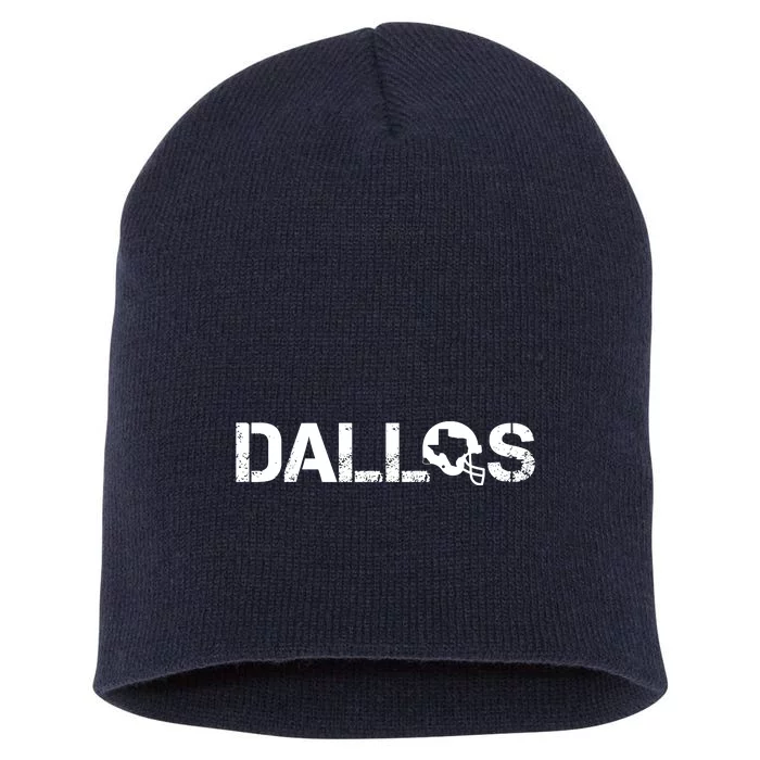 Funny Dallas Helmet Football Fan Short Acrylic Beanie