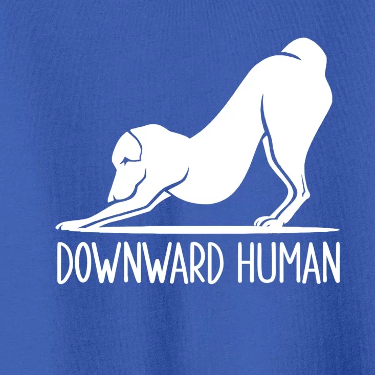 Funny Downward Hu Dog Yoga Design Cool Anime Print Gift Toddler T-Shirt