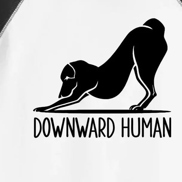 Funny Downward Hu Dog Yoga Design Cool Anime Print Gift Toddler Fine Jersey T-Shirt