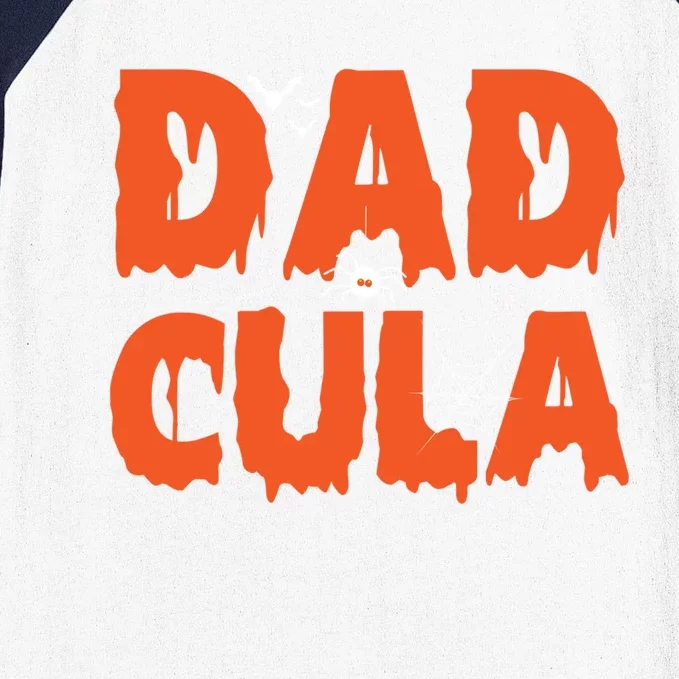 Funny Dadcula Halloween Dad Dracula Costume Momster Matching Gift Baseball Sleeve Shirt