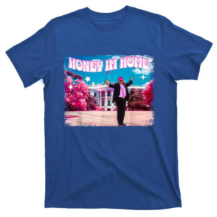 Funny DaddyS Home Trump Pink 2024 Take America Back 2024 Gift T-Shirt