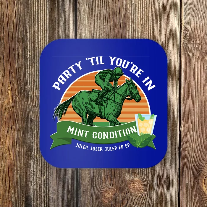 Funny Derby Horse Racing Mint Julep Bourbon Ing Party Gift Coaster