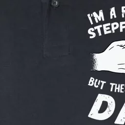 Fathers Day Handshake Fist Bump Step Father Cool Fatherhood Softstyle Adult Sport Polo