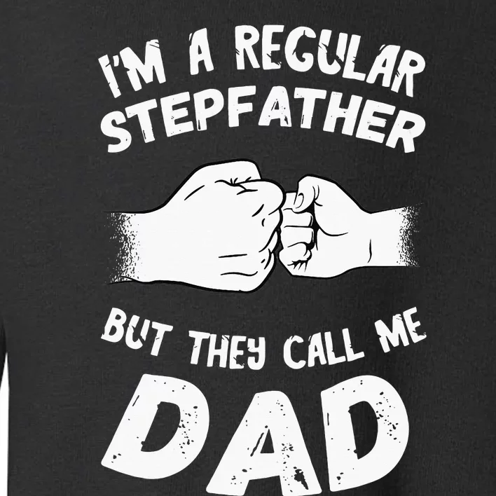 Fathers Day Handshake Fist Bump Step Father Cool Fatherhood Toddler Sweatshirt