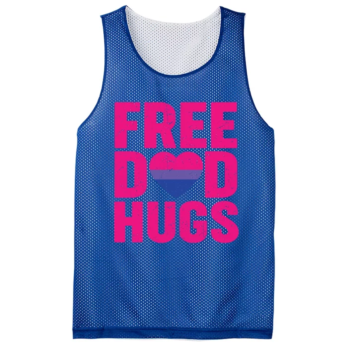 Free Dad Hugs Lgbt Bisexual Pride Gay Fathers Day Gift Mesh Reversible Basketball Jersey Tank