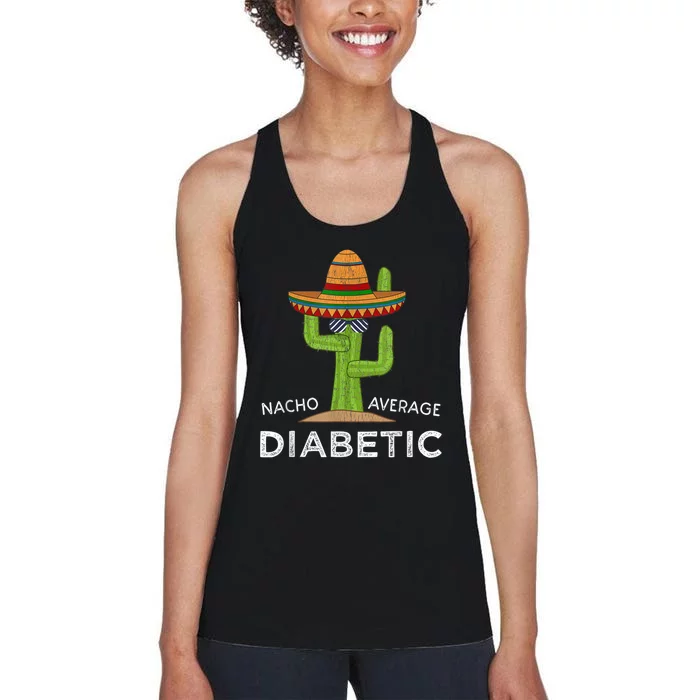 Fun Diabetic Humor Gifts Funny Meme Saying Diabetes Women's Racerback Tank