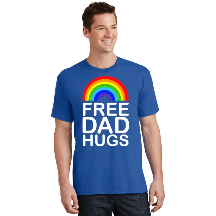 Free Dad Hugs Lgbt Pride Gay Gift T-Shirt