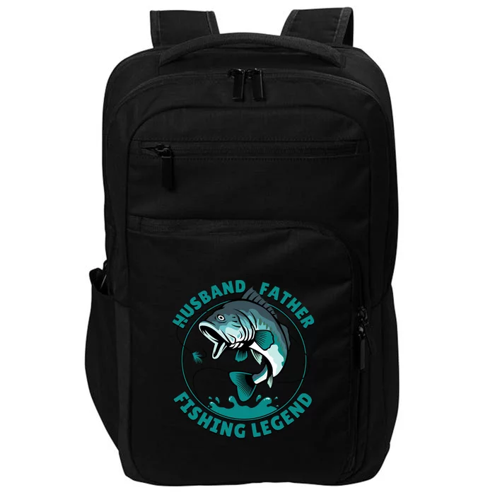 Father's Day Husband Father Fishing Legend Gift Impact Tech Backpack