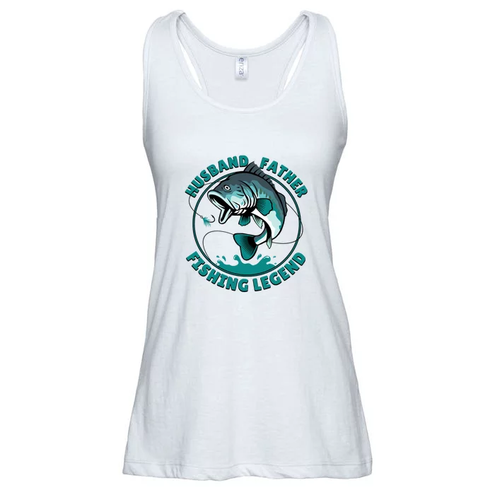 Father's Day Husband Father Fishing Legend Gift Ladies Essential Flowy Tank