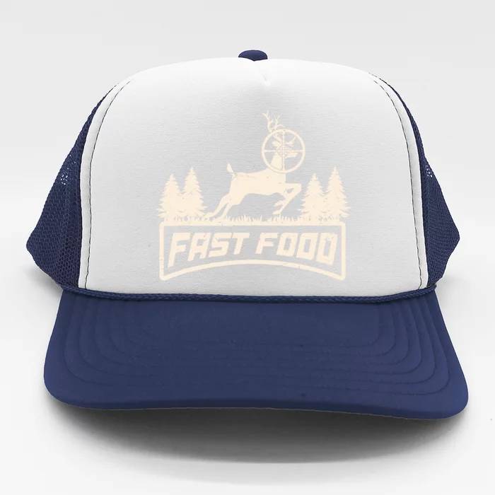 Funny Deer Hunting Season Fast Food Hunter Trucker Hat