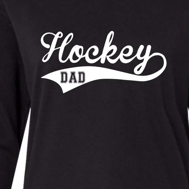 Father's Day Hockey Dad Like Normal Dad But Cooler Gift Womens Cotton Relaxed Long Sleeve T-Shirt