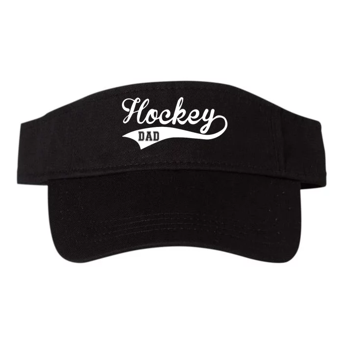 Father's Day Hockey Dad Like Normal Dad But Cooler Gift Valucap Bio-Washed Visor