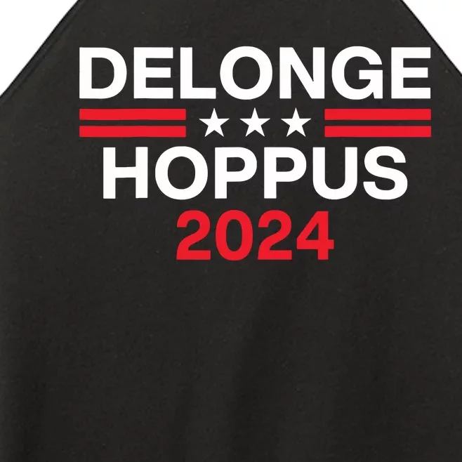 Funny Delonge Hoppus 2024 For President Apparel Women’s Perfect Tri Rocker Tank