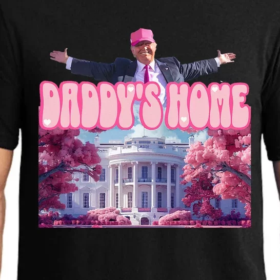 Funny DaddyS Home Trump Pink 2024 Pajama Set