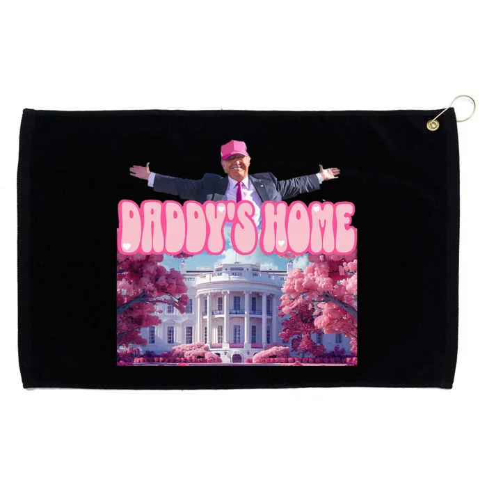 Funny DaddyS Home Trump Pink 2024 Grommeted Golf Towel