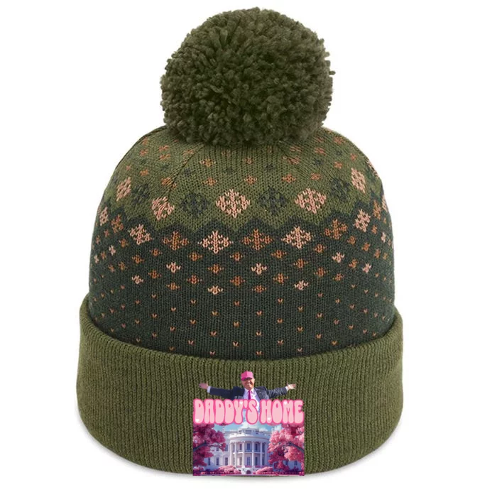 Funny DaddyS Home Trump Pink 2024 The Baniff Cuffed Pom Beanie