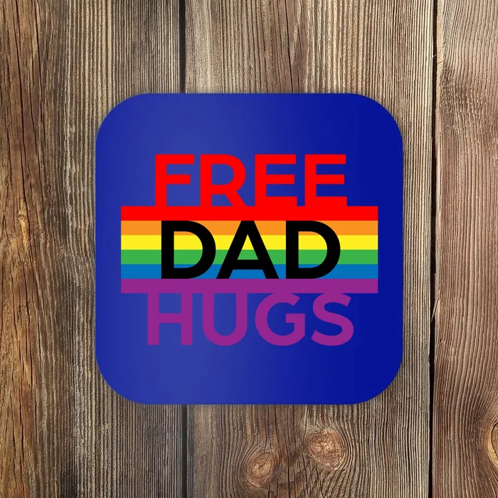 Free Dad Hugs Lgbt Pride Social Movet Great Gift Coaster