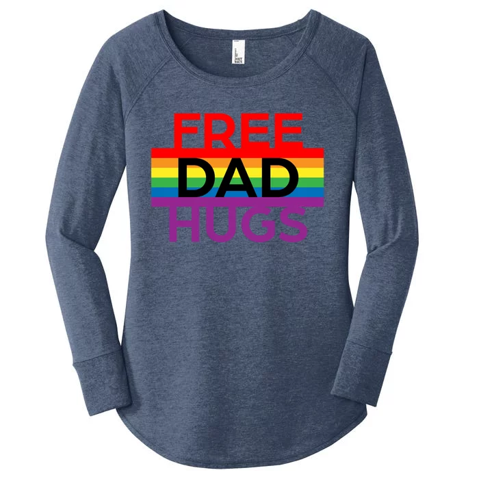 Free Dad Hugs Lgbt Pride Social Movet Great Gift Women's Perfect Tri Tunic Long Sleeve Shirt