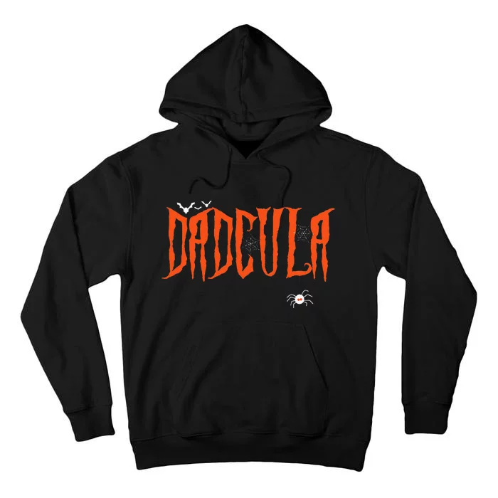 Funny Dadcula Halloween Dad Dracula Costume Momster Matching Tall Hoodie