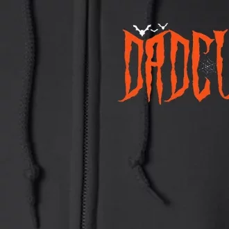 Funny Dadcula Halloween Dad Dracula Costume Momster Matching Full Zip Hoodie