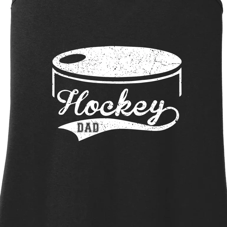 Father's Day Hockey Dad Favorite Player Gift Hockey Dad Ladies Essential Tank