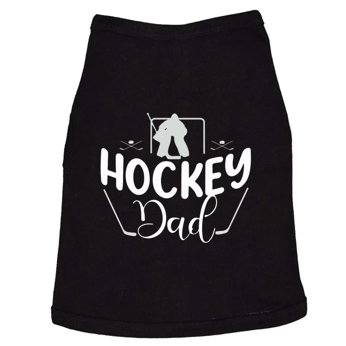 Father's Day Hockey Dad Funny Gift Hockey Dad Doggie Tank