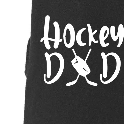 Father's Day Hockey Dad Gift Doggie 3-End Fleece Hoodie