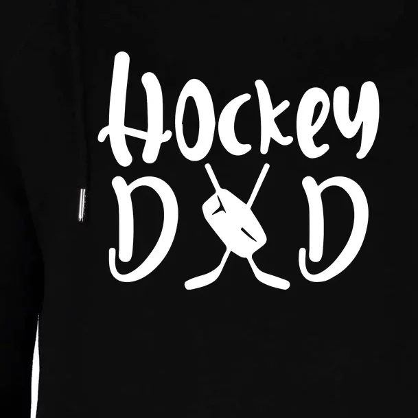 Father's Day Hockey Dad Gift Womens Funnel Neck Pullover Hood