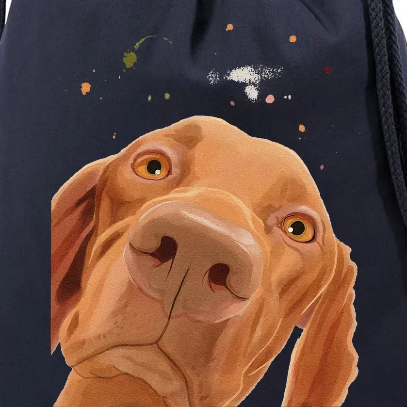 Funny Dog Hungarian Vizsla Drawstring Bag