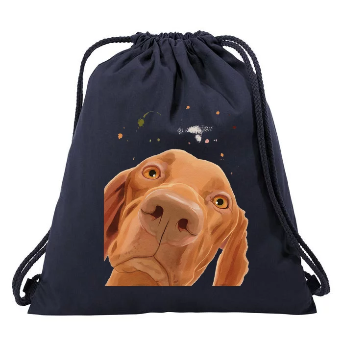 Funny Dog Hungarian Vizsla Drawstring Bag