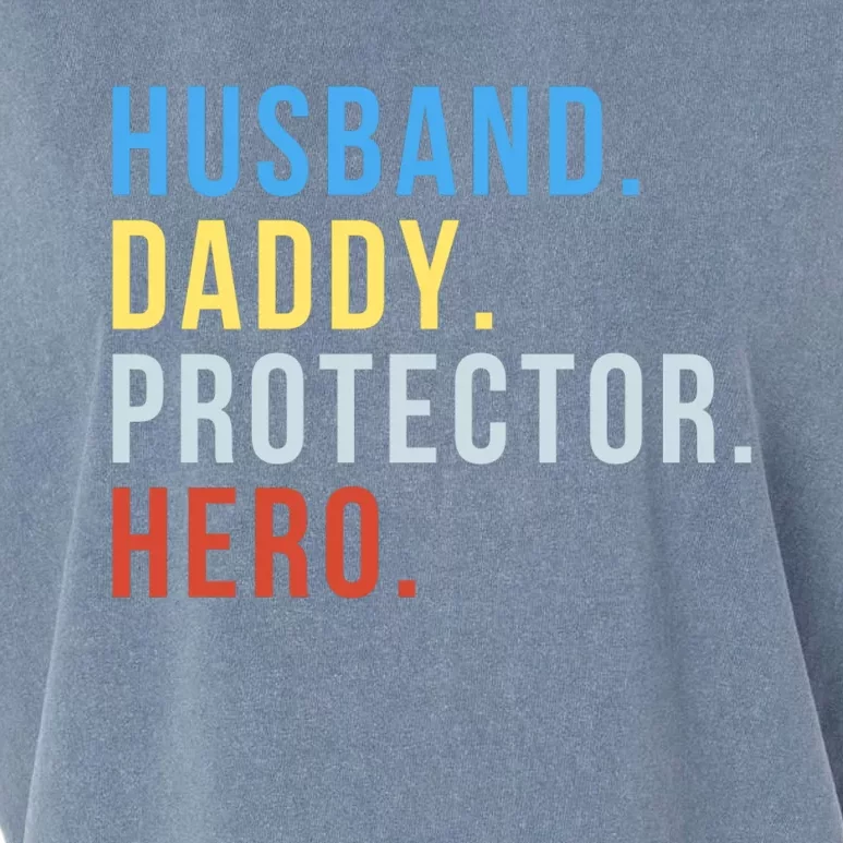 Fathers Day Husband Daddy Protector Hero Gift Garment-Dyed Women's Muscle Tee