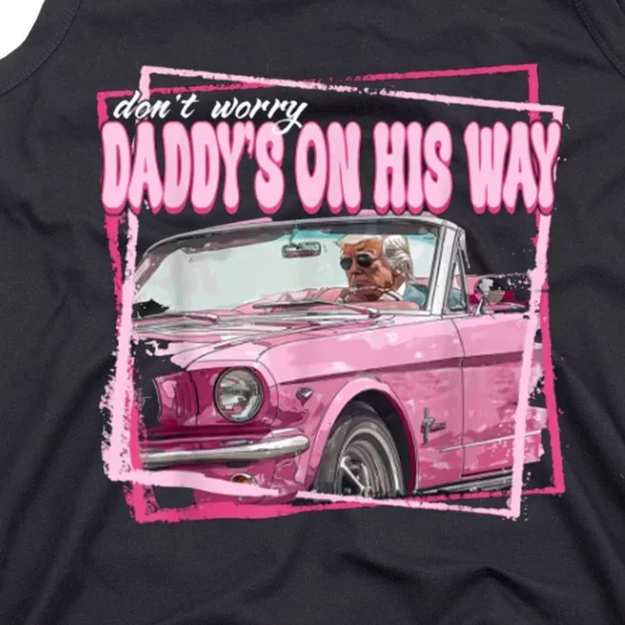 Funny DaddyS Home Trump Pink 2024 Take America Back 2024 Tank Top