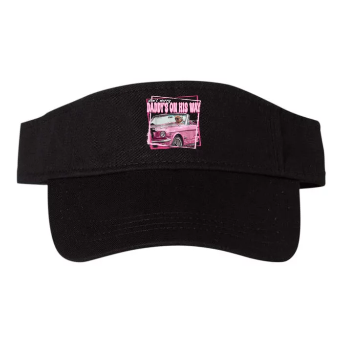 Funny DaddyS Home Trump Pink 2024 Take America Back 2024 Valucap Bio-Washed Visor