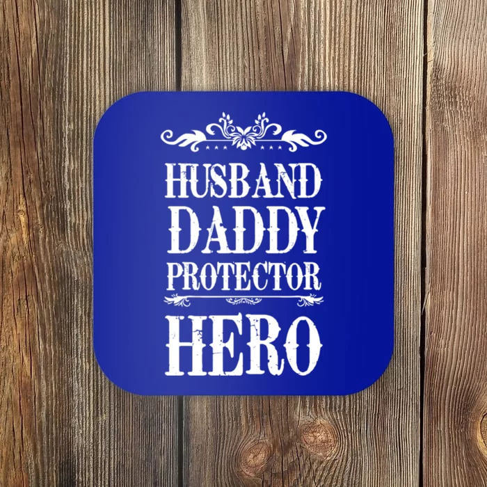 Fathers Day Husband Daddy Protector Hero Gift Coaster