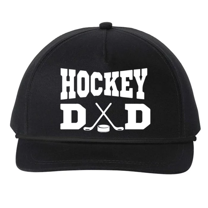 Father's Day Hockey Dad Like Normal Dad But Cooler Gift Funny Snapback Five-Panel Rope Hat